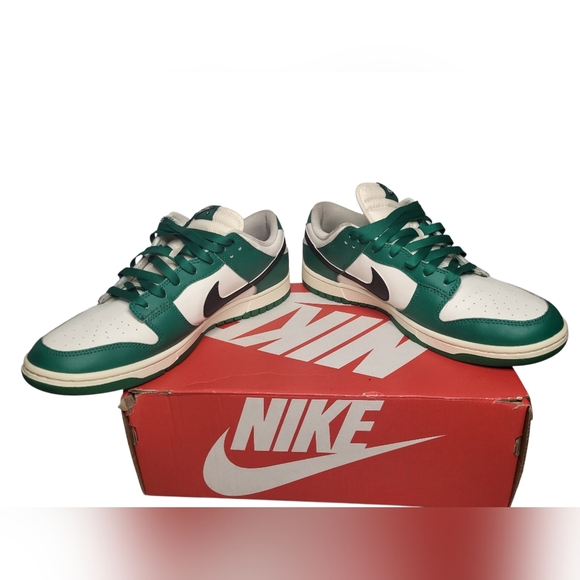 Nike Dunk Low ‘Lottery Pack’ Men's Green and White Sneakers - Picture 2 of 10